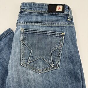 PEOPLE'S LIBERATION Irene Capri Medium Wash Womans Size 29 Actual 30 X 24